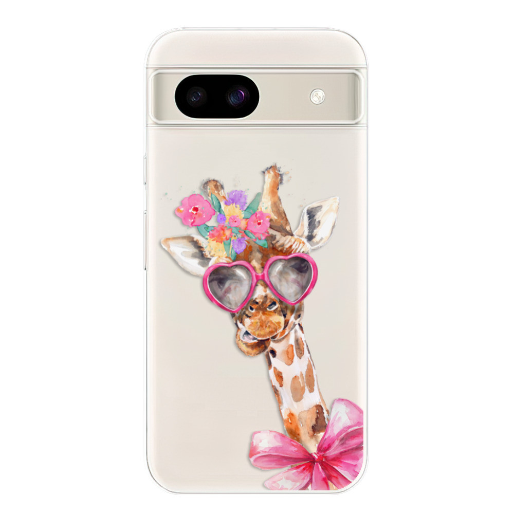Odolné silikónové puzdro iSaprio - Lady Giraffe - Google Pixel 8a