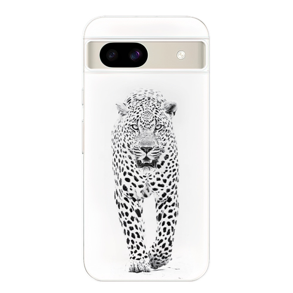 Odolné silikónové puzdro iSaprio - White Jaguar - Google Pixel 8a
