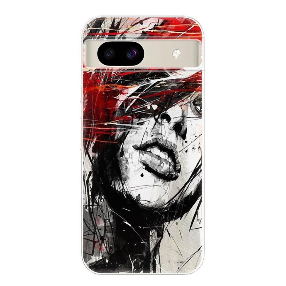 Odolné silikónové puzdro iSaprio - Sketch Face - Google Pixel 8a