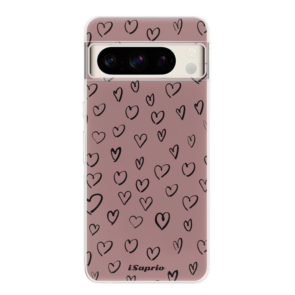 Odolné silikónové puzdro iSaprio - Heart Dark - Google Pixel 8 Pro