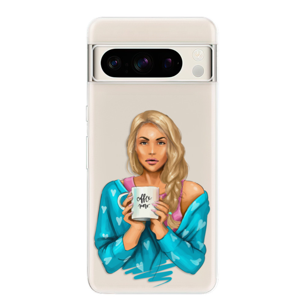 Odolné silikónové puzdro iSaprio - Coffe Now - Blond - Google Pixel 8 Pro