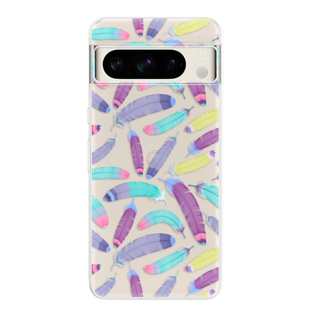 Odolné silikónové puzdro iSaprio - Feather Pattern 01 - Google Pixel 8 Pro