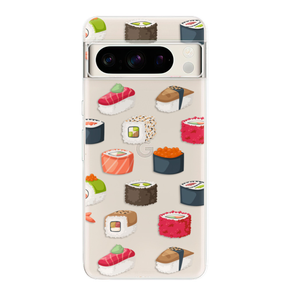 Odolné silikónové puzdro iSaprio - Sushi Pattern - Google Pixel 8 Pro