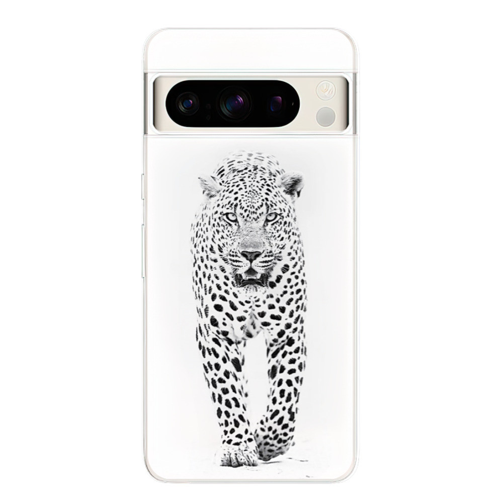 Odolné silikónové puzdro iSaprio - White Jaguar - Google Pixel 8 Pro