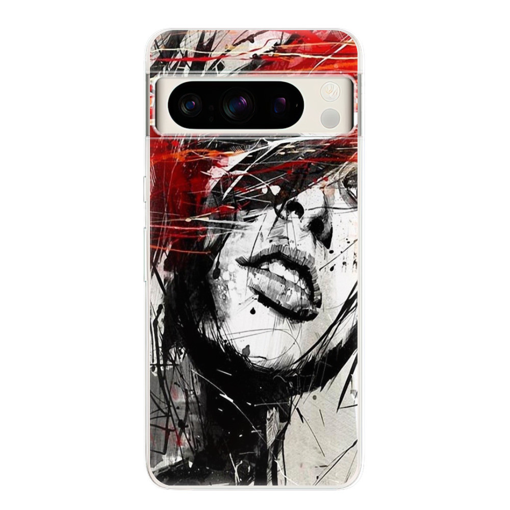 Odolné silikónové puzdro iSaprio - Sketch Face - Google Pixel 8 Pro