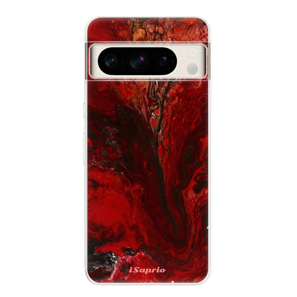 Odolné silikónové puzdro iSaprio - RedMarble 17 - Google Pixel 8 Pro
