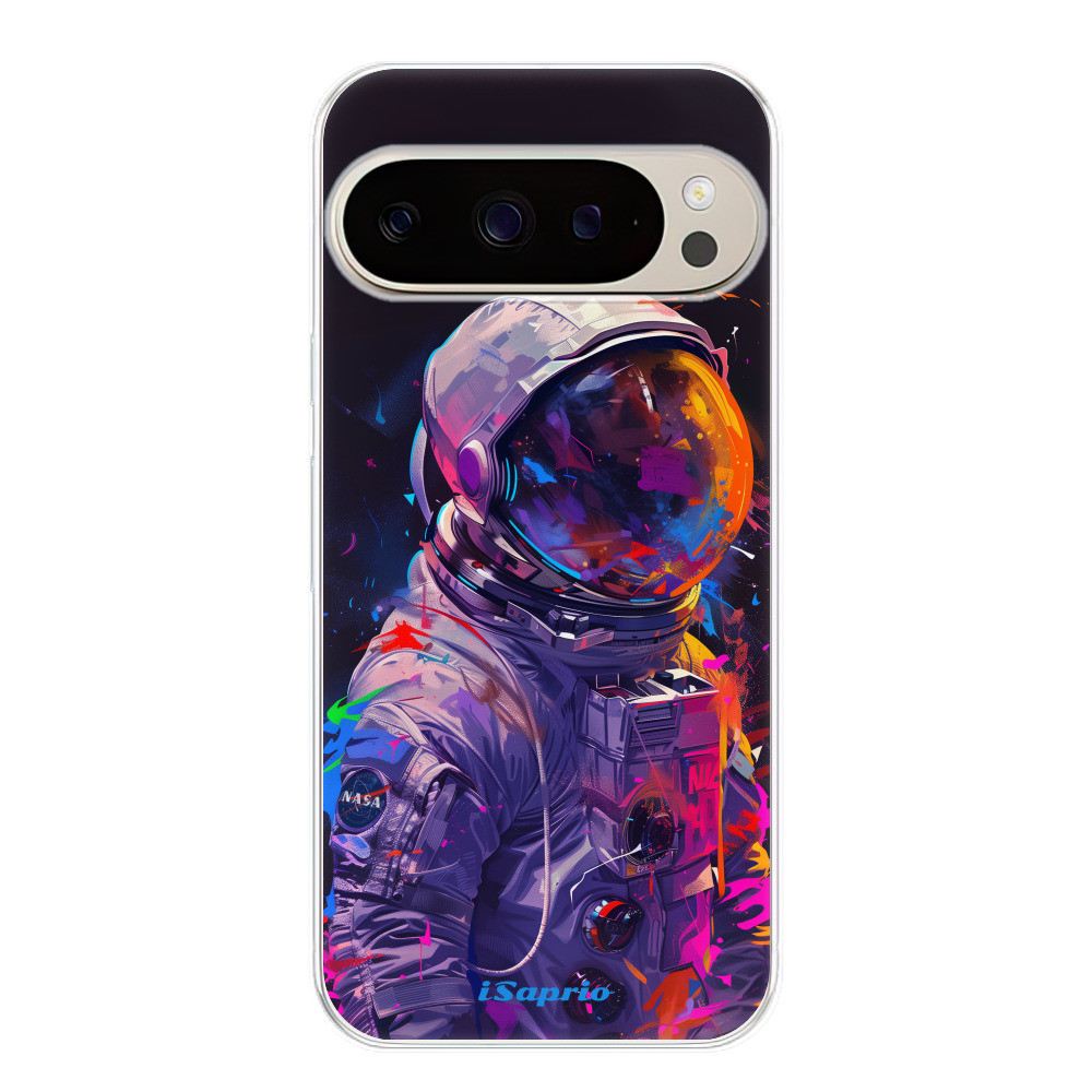 Odolné silikónové puzdro iSaprio - Neon Astronaut - Google Pixel 9 / 9 Pro