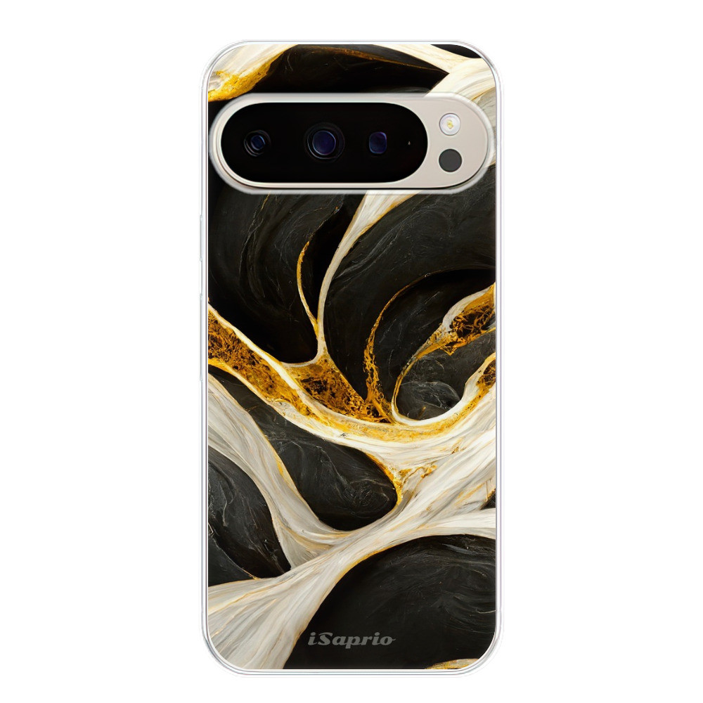 Odolné silikónové puzdro iSaprio - Black and Gold - Google Pixel 9 / 9 Pro