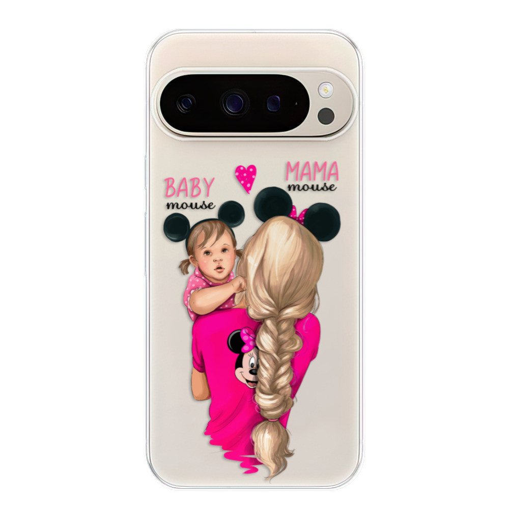 Odolné silikónové puzdro iSaprio - Mama Mouse Blond and Girl - Google Pixel 9 / 9 Pro