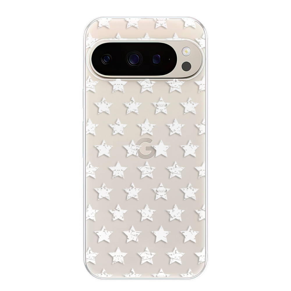 Odolné silikónové puzdro iSaprio - Stars Pattern - white - Google Pixel 9 / 9 Pro