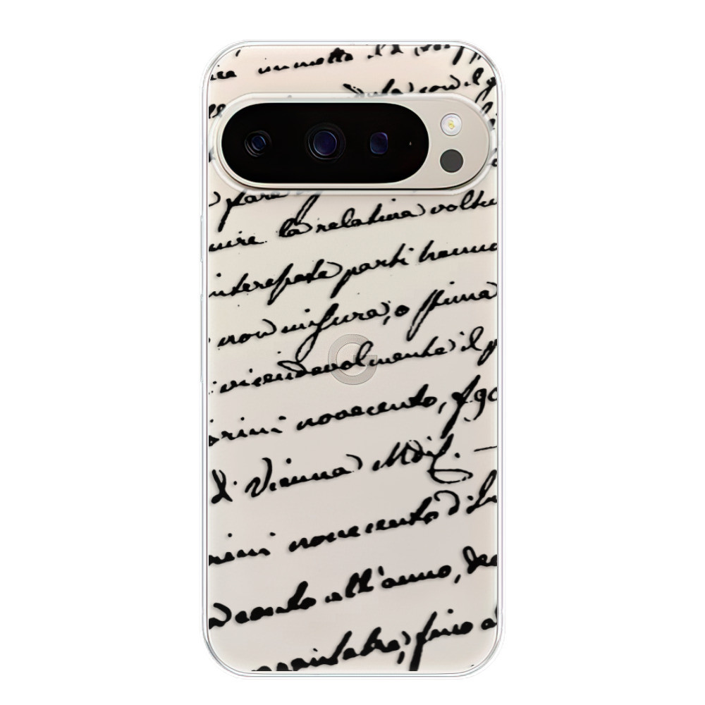 Odolné silikónové puzdro iSaprio - Handwriting 01 - black - Google Pixel 9 / 9 Pro