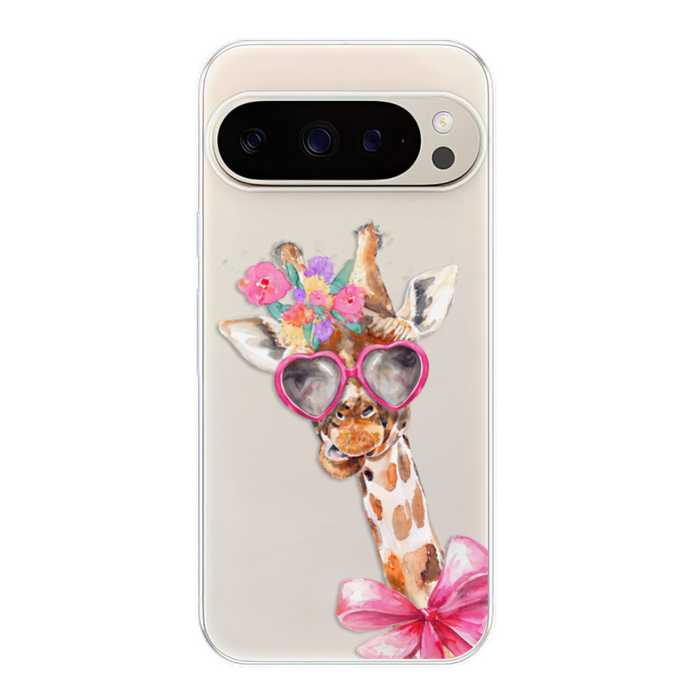 Odolné silikónové puzdro iSaprio - Lady Giraffe - Google Pixel 9 / 9 Pro