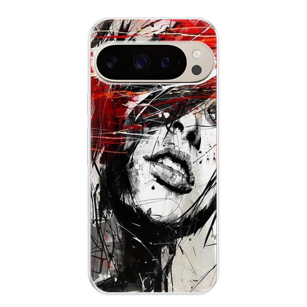 Odolné silikónové puzdro iSaprio - Sketch Face - Google Pixel 9 / 9 Pro