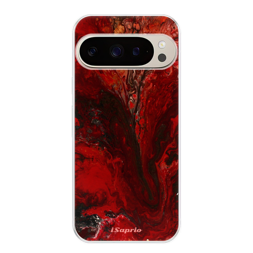 Odolné silikónové puzdro iSaprio - RedMarble 17 - Google Pixel 9 / 9 Pro