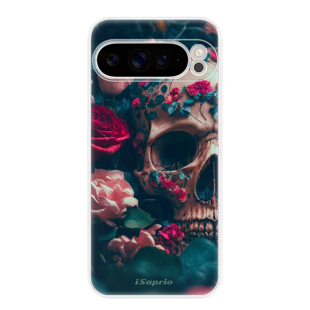 Odolné silikónové puzdro iSaprio - Skull in Roses - Google Pixel 9 Pro XL