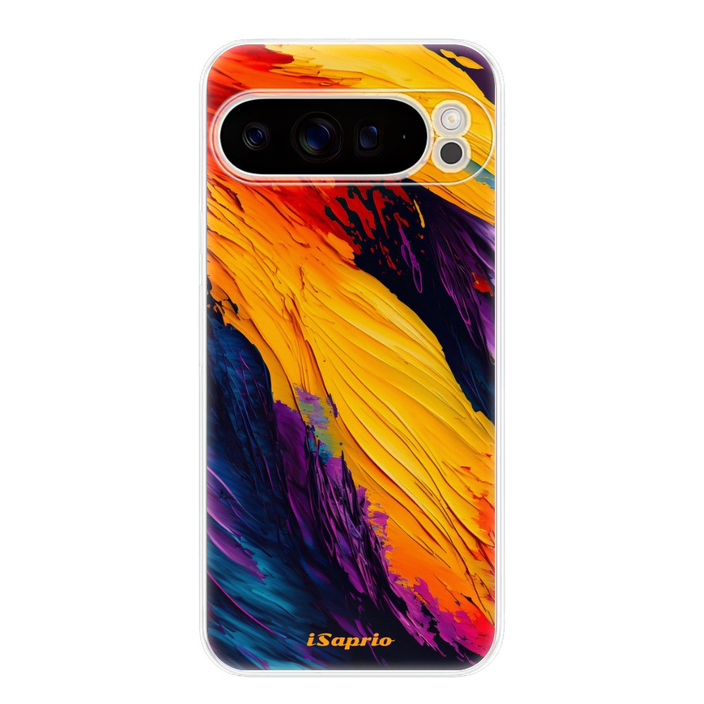 Odolné silikónové puzdro iSaprio - Orange Paint - Google Pixel 9 Pro XL