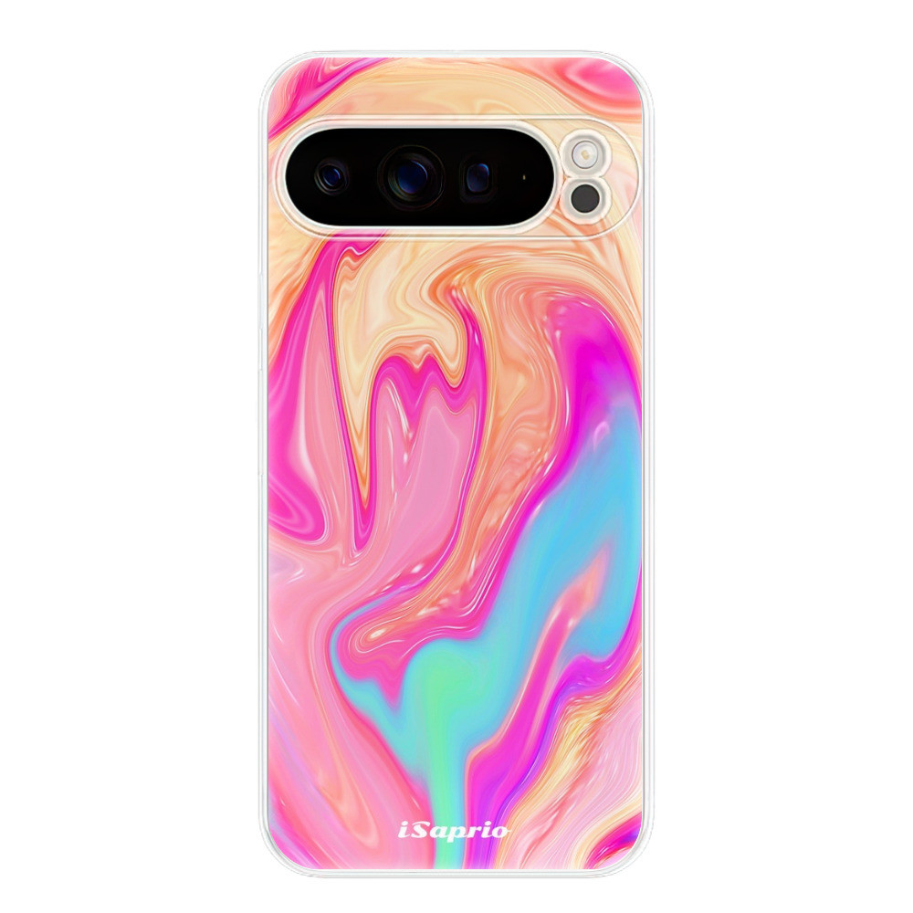 Odolné silikónové puzdro iSaprio - Orange Liquid - Google Pixel 9 Pro XL