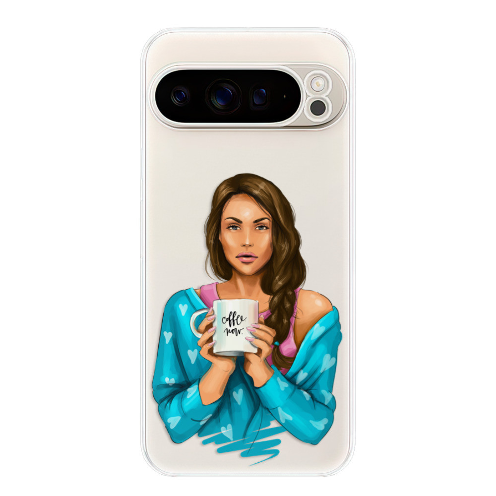 Odolné silikónové puzdro iSaprio - Coffe Now - Brunette - Google Pixel 9 Pro XL