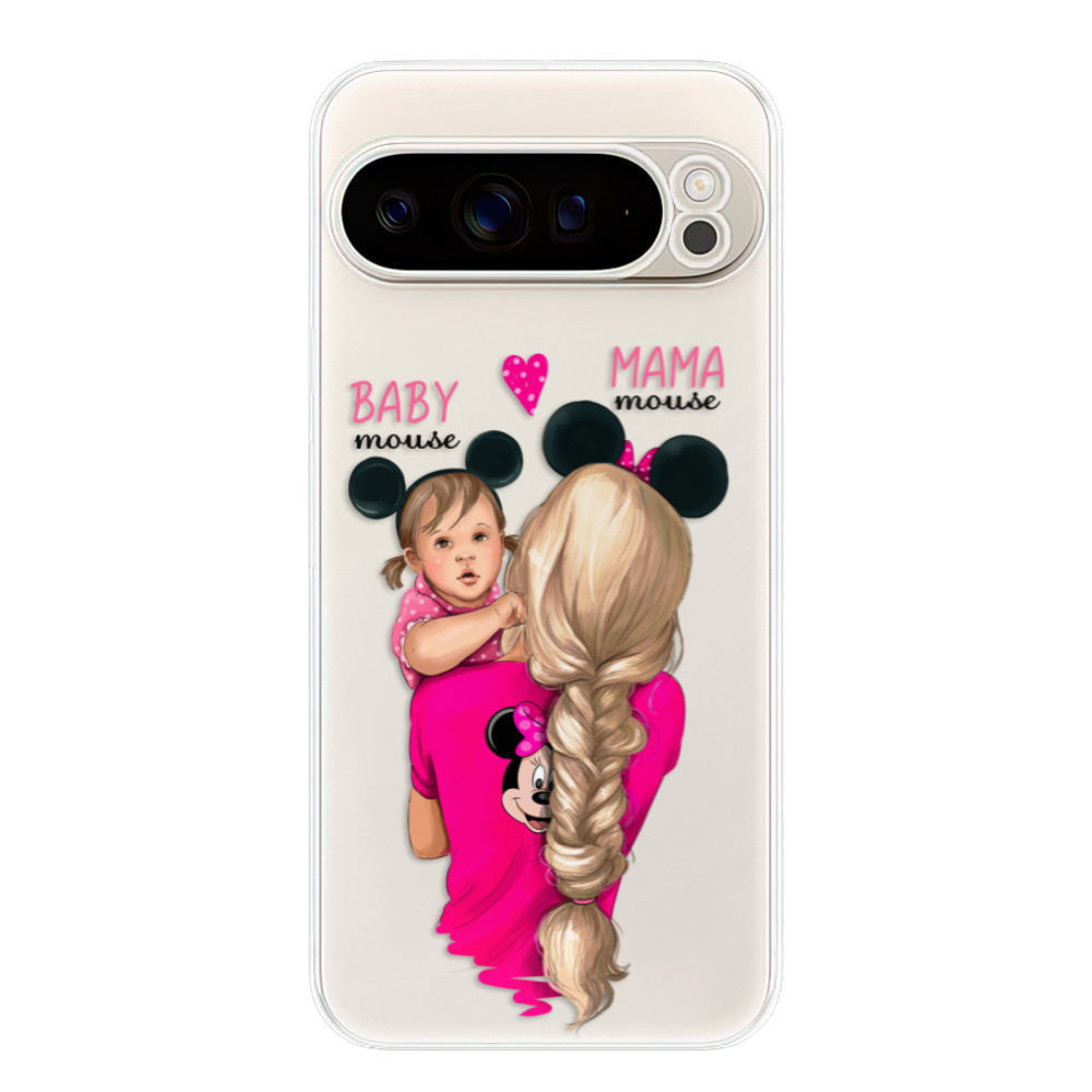 Odolné silikónové puzdro iSaprio - Mama Mouse Blond and Girl - Google Pixel 9 Pro XL