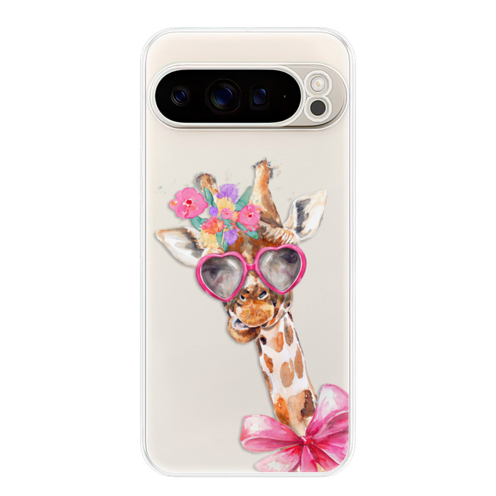Odolné silikónové puzdro iSaprio - Lady Giraffe - Google Pixel 9 Pro XL