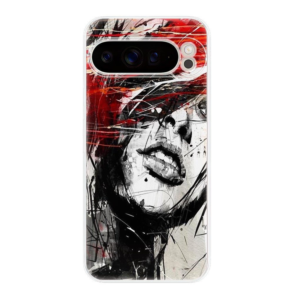 Odolné silikónové puzdro iSaprio - Sketch Face - Google Pixel 9 Pro XL
