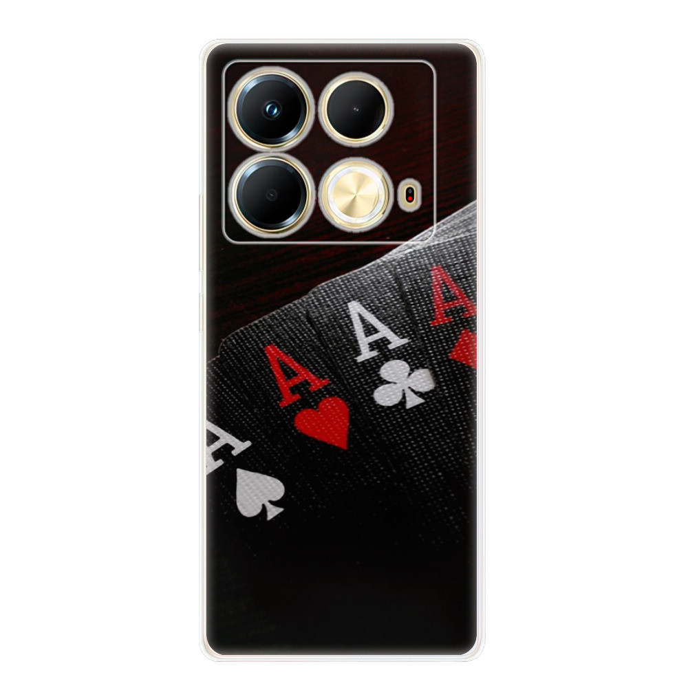 Odolné silikónové puzdro iSaprio - Poker - Infinix Note 40