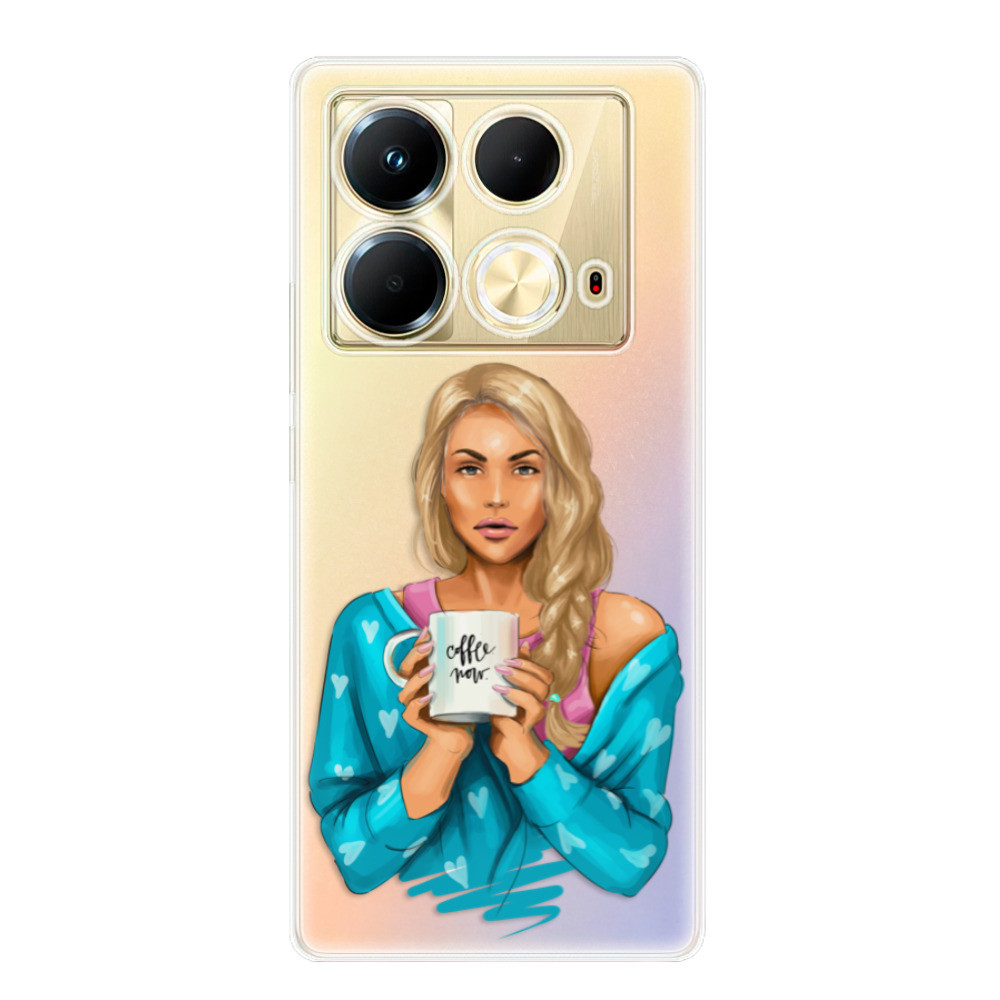 Odolné silikónové puzdro iSaprio - Coffe Now - Blond - Infinix Note 40
