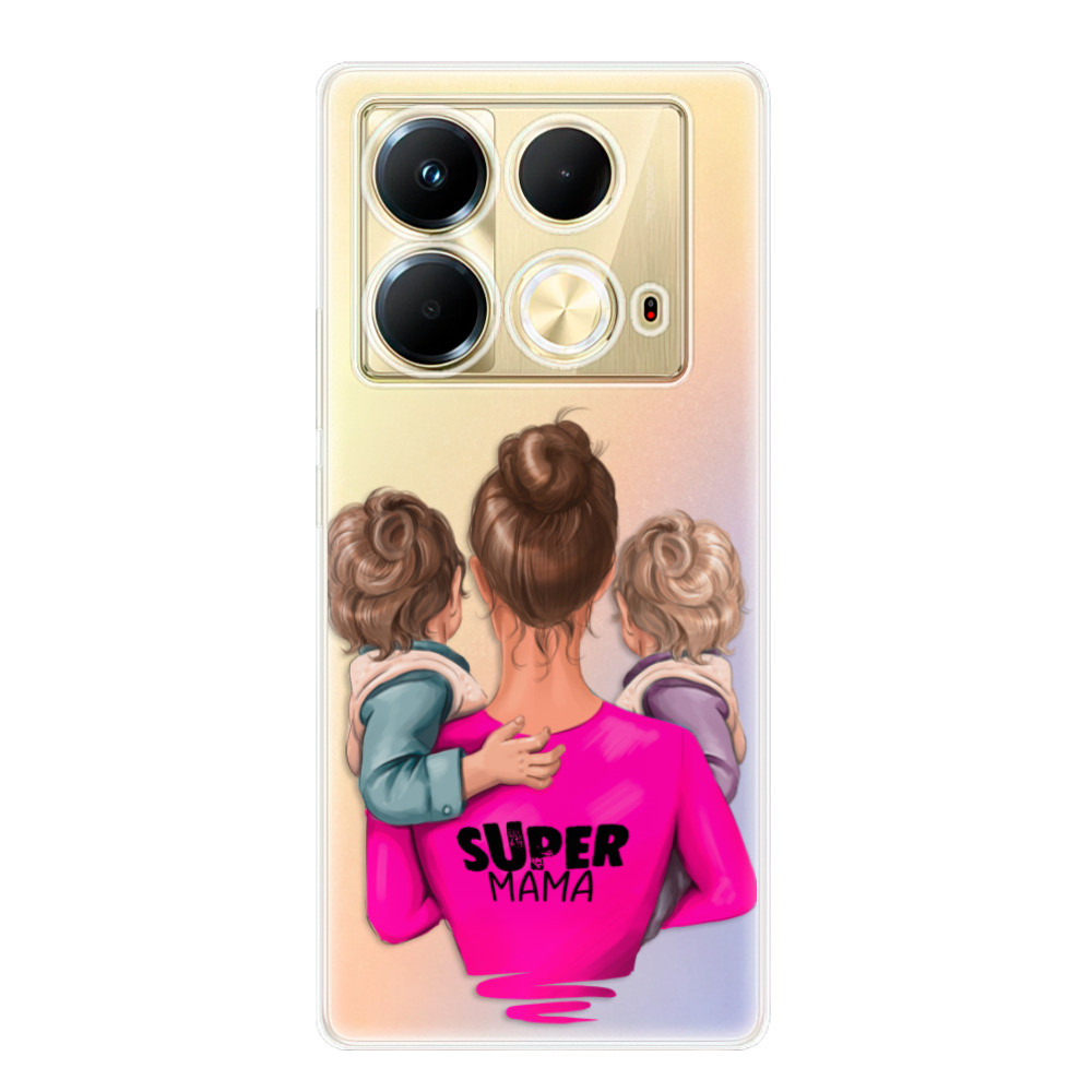 Odolné silikónové puzdro iSaprio - Super Mama - Two Boys - Infinix Note 40
