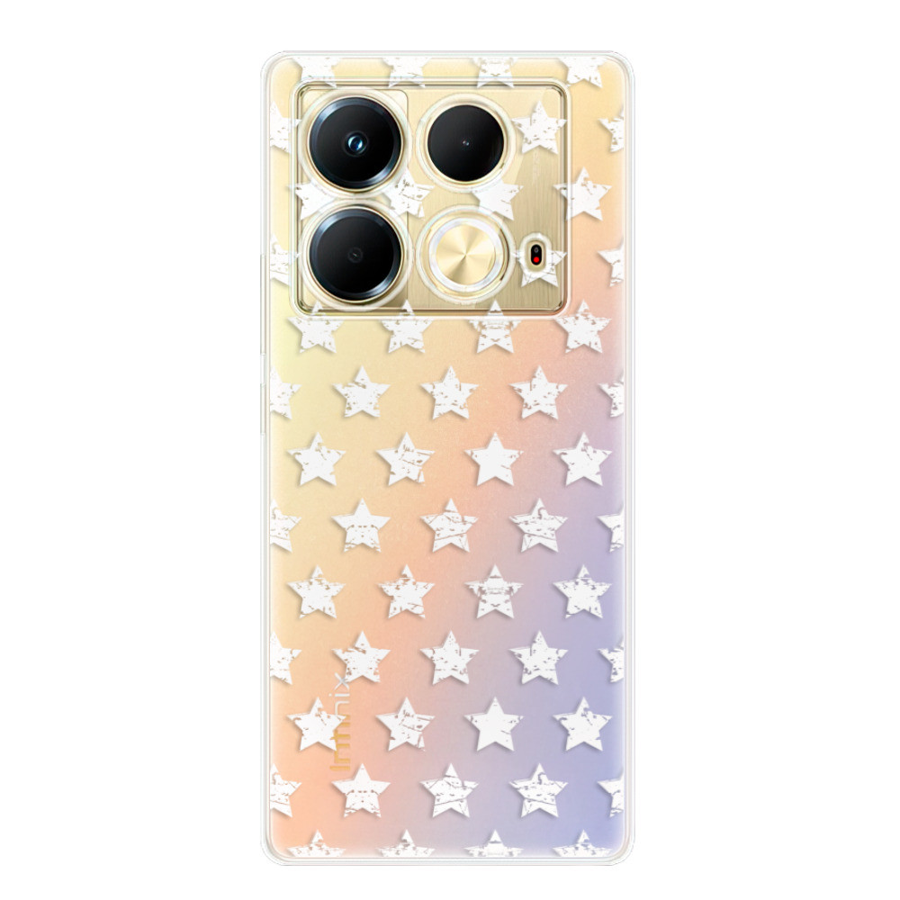 Odolné silikónové puzdro iSaprio - Stars Pattern - white - Infinix Note 40
