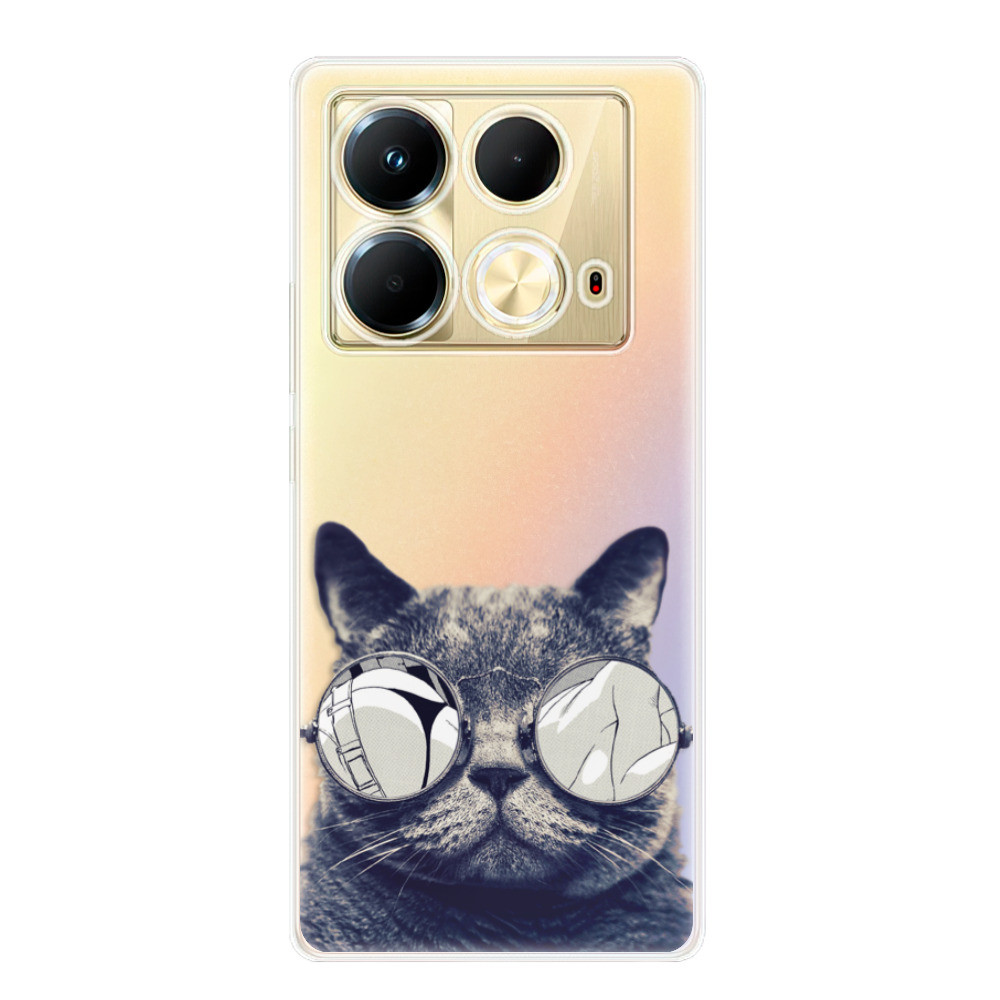 Odolné silikónové puzdro iSaprio - Crazy Cat 01 - Infinix Note 40