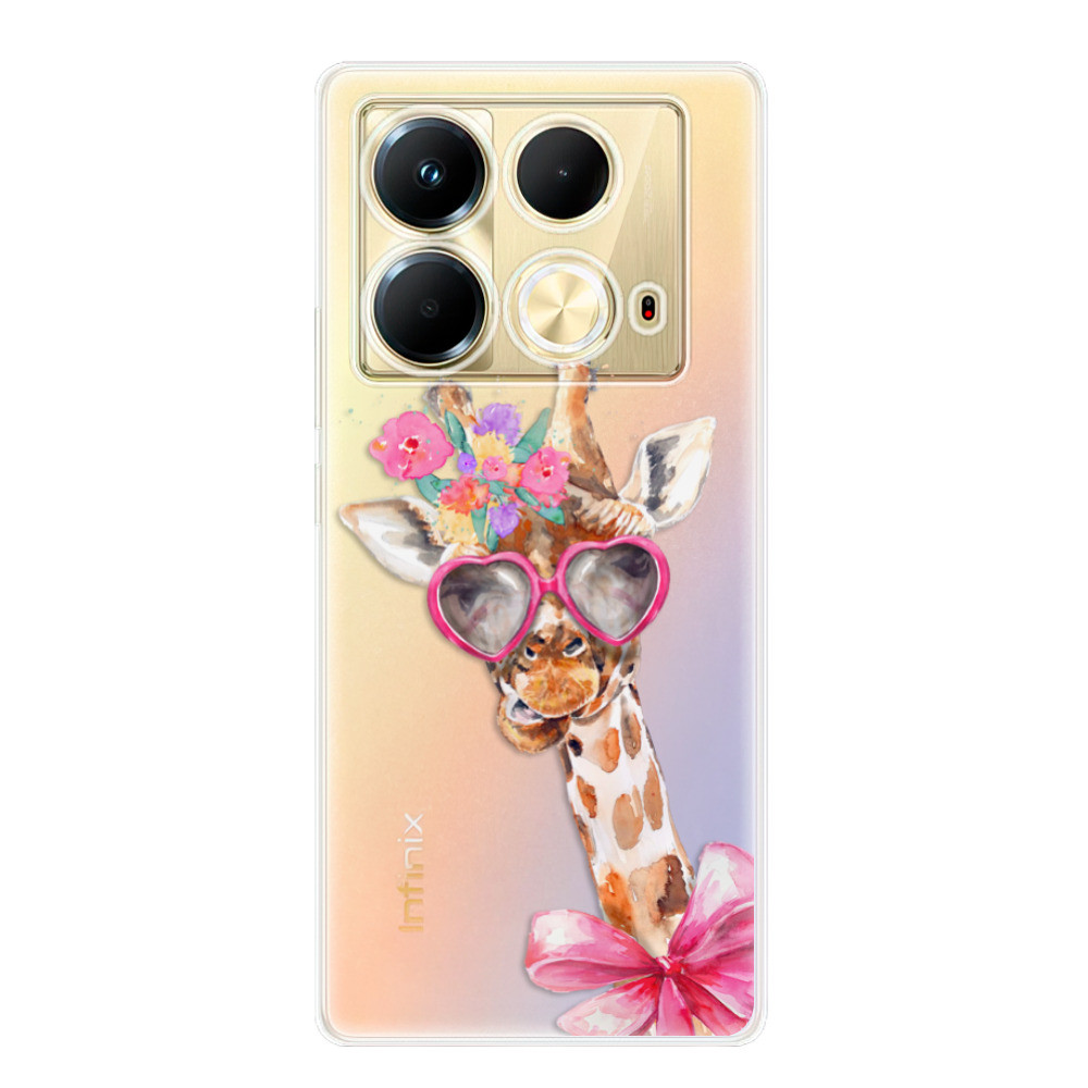 Odolné silikónové puzdro iSaprio - Lady Giraffe - Infinix Note 40