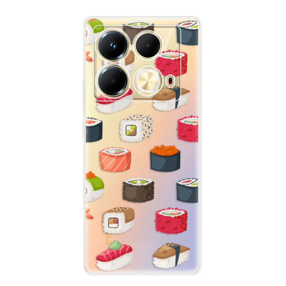 Odolné silikónové puzdro iSaprio - Sushi Pattern - Infinix Note 40