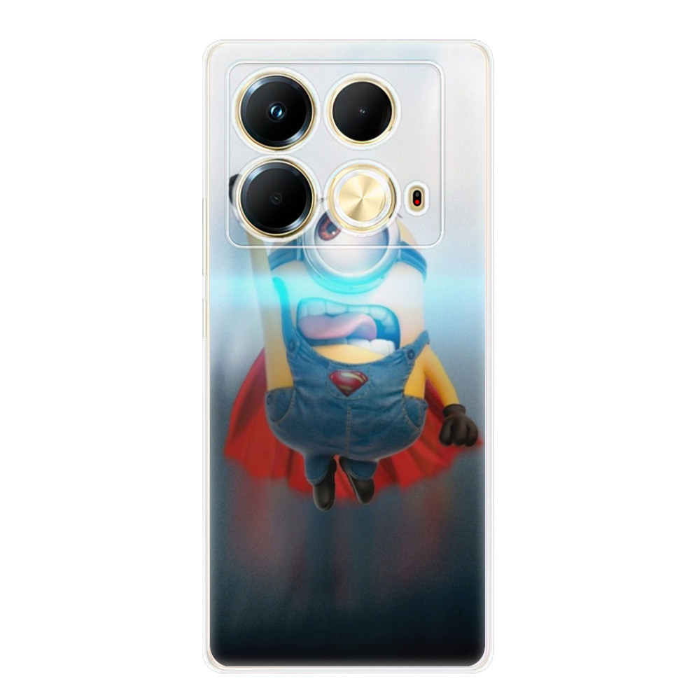 Odolné silikónové puzdro iSaprio - Mimons Superman 02 - Infinix Note 40