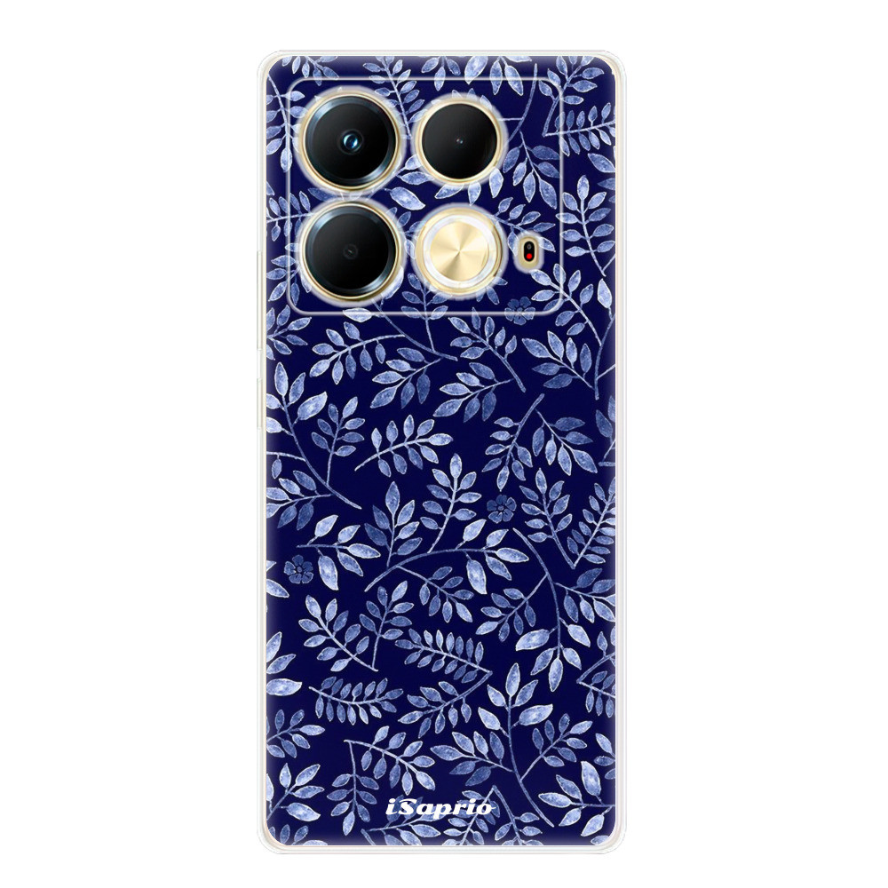 Odolné silikónové puzdro iSaprio - Blue Leaves 05 - Infinix Note 40