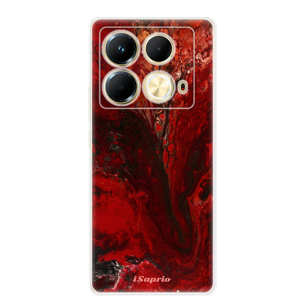 Odolné silikónové puzdro iSaprio - RedMarble 17 - Infinix Note 40