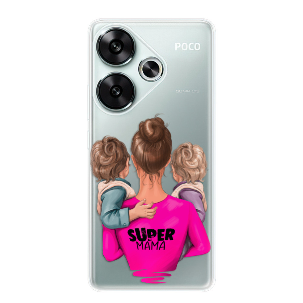 Odolné silikónové puzdro iSaprio - Super Mama - Two Boys - Poco F6