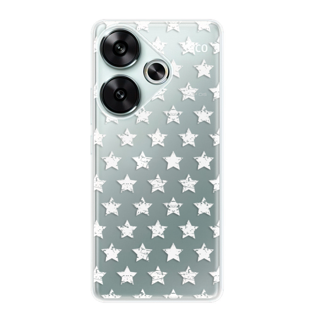 Odolné silikónové puzdro iSaprio - Stars Pattern - white - Poco F6