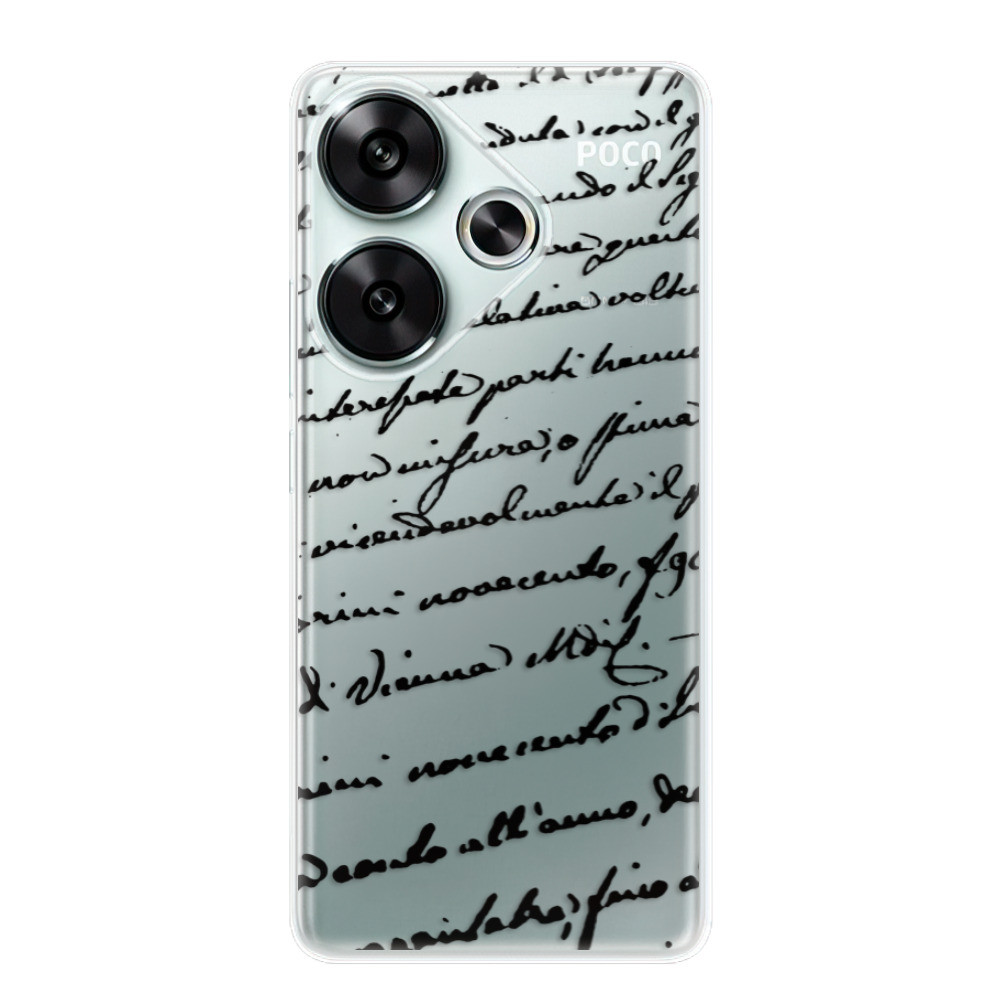 Odolné silikónové puzdro iSaprio - Handwriting 01 - black - Poco F6