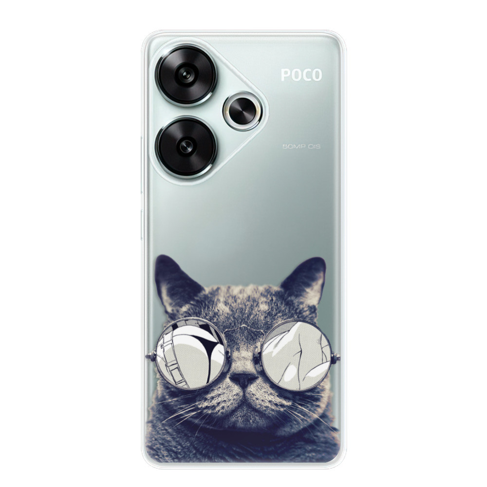Odolné silikónové puzdro iSaprio - Crazy Cat 01 - Poco F6