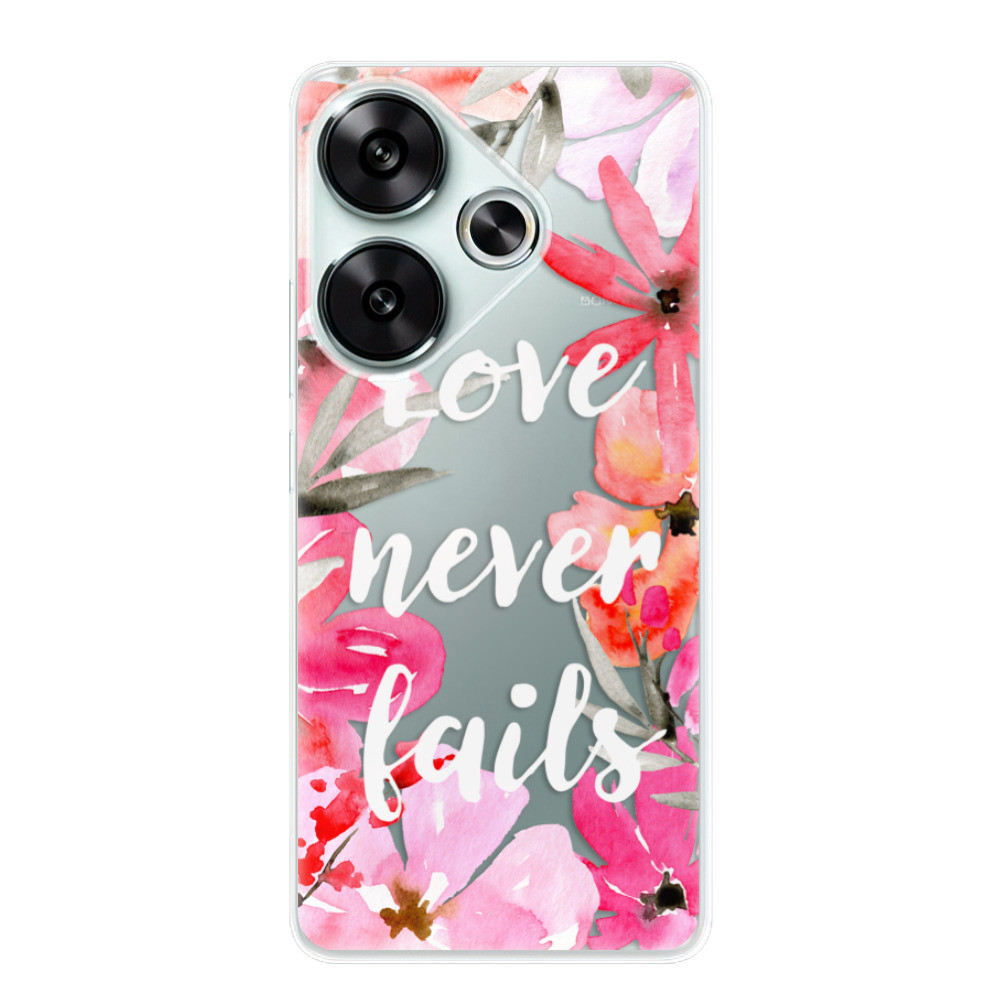 Odolné silikónové puzdro iSaprio - Love Never Fails - Poco F6