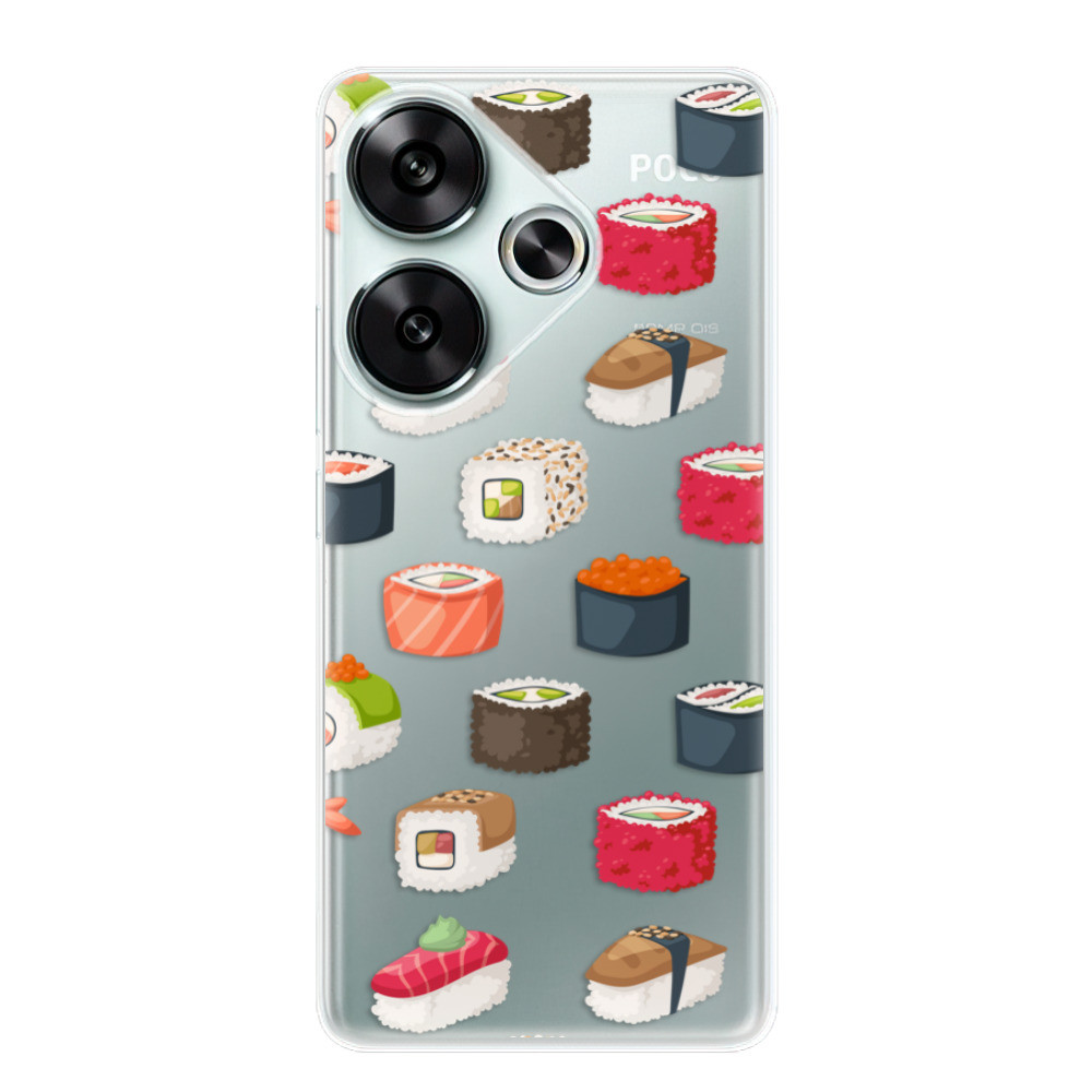 Odolné silikónové puzdro iSaprio - Sushi Pattern - Poco F6