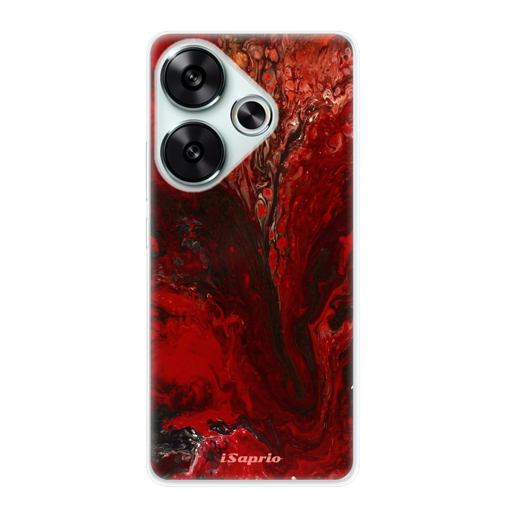 Odolné silikónové puzdro iSaprio - RedMarble 17 - Poco F6