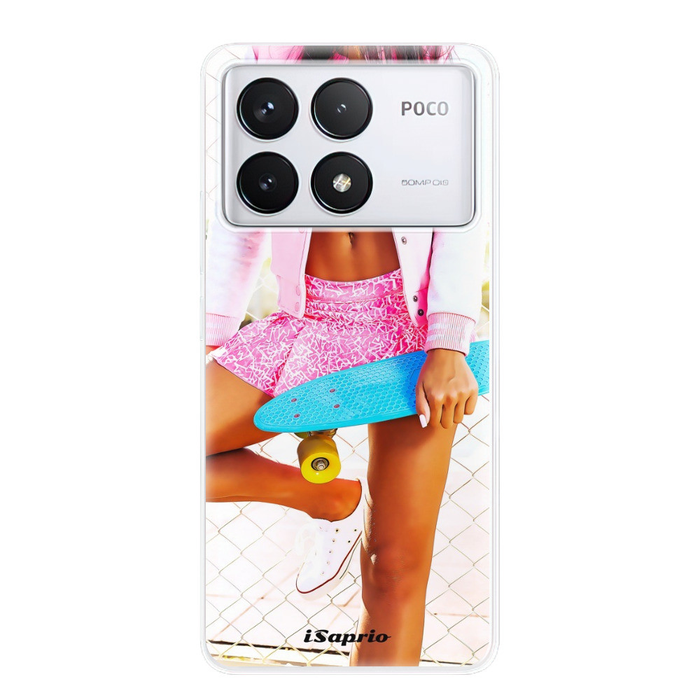 Odolné silikónové puzdro iSaprio - Skate girl 01 - Poco F6 Pro