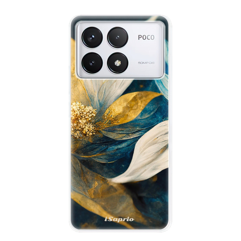 Odolné silikónové puzdro iSaprio - Gold Petals - Poco F6 Pro