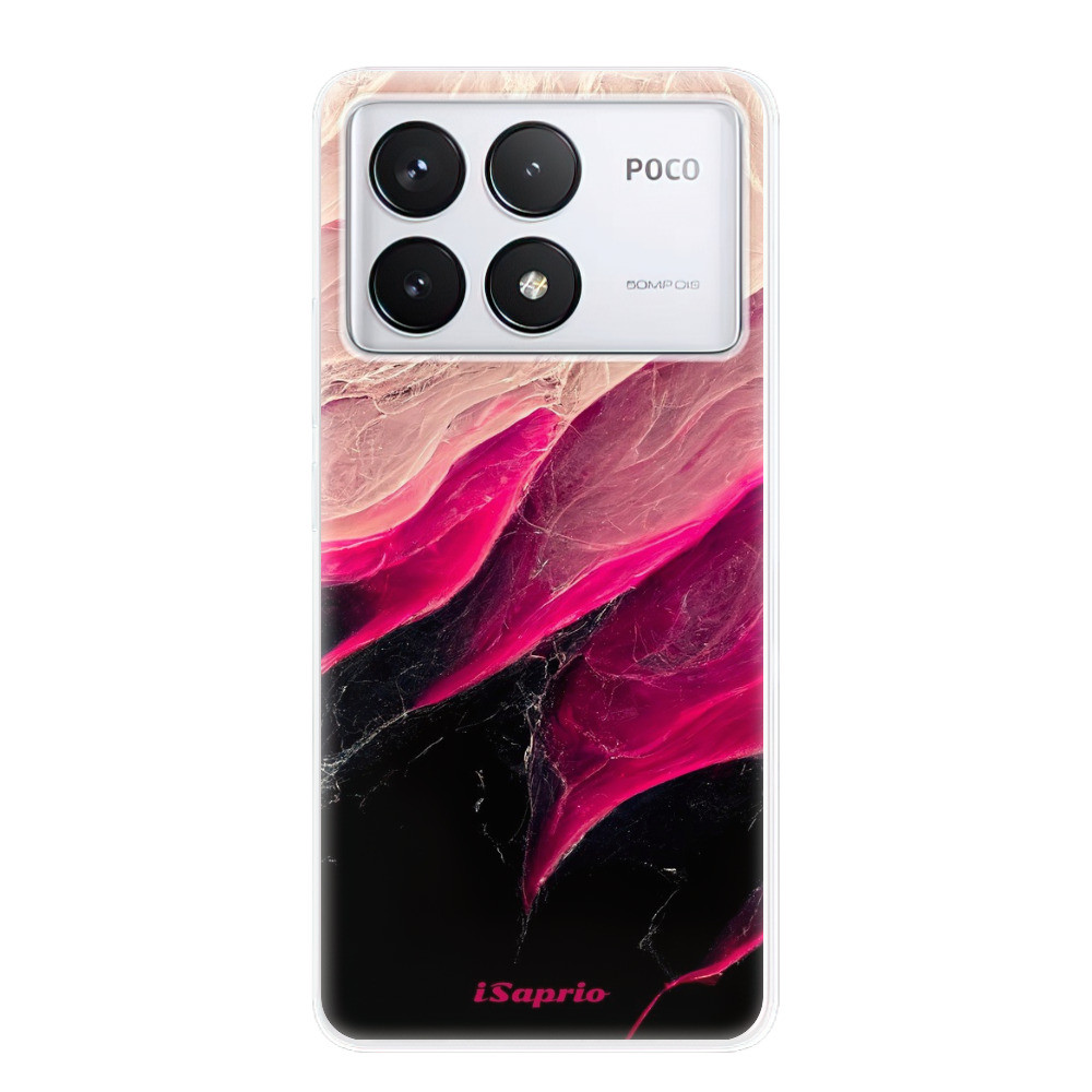 Odolné silikónové puzdro iSaprio - Black and Pink - Poco F6 Pro