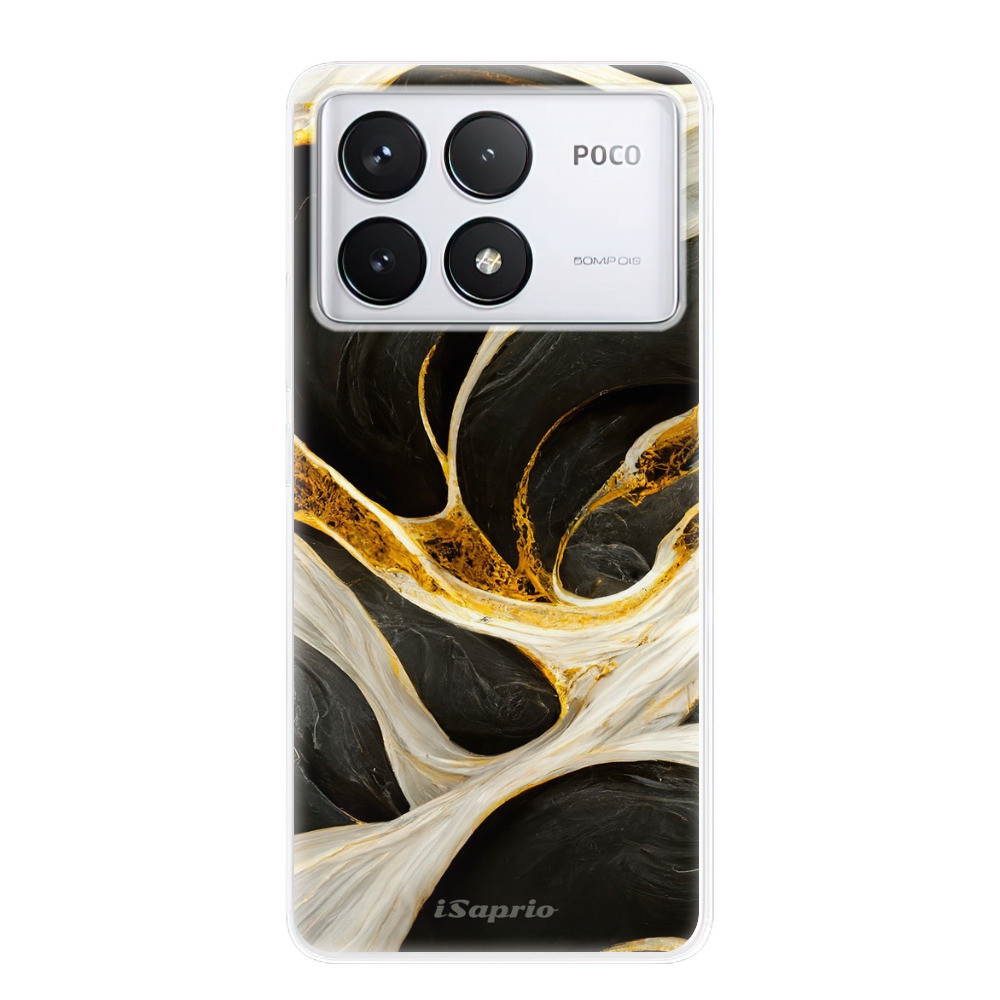 Odolné silikónové puzdro iSaprio - Black and Gold - Poco F6 Pro