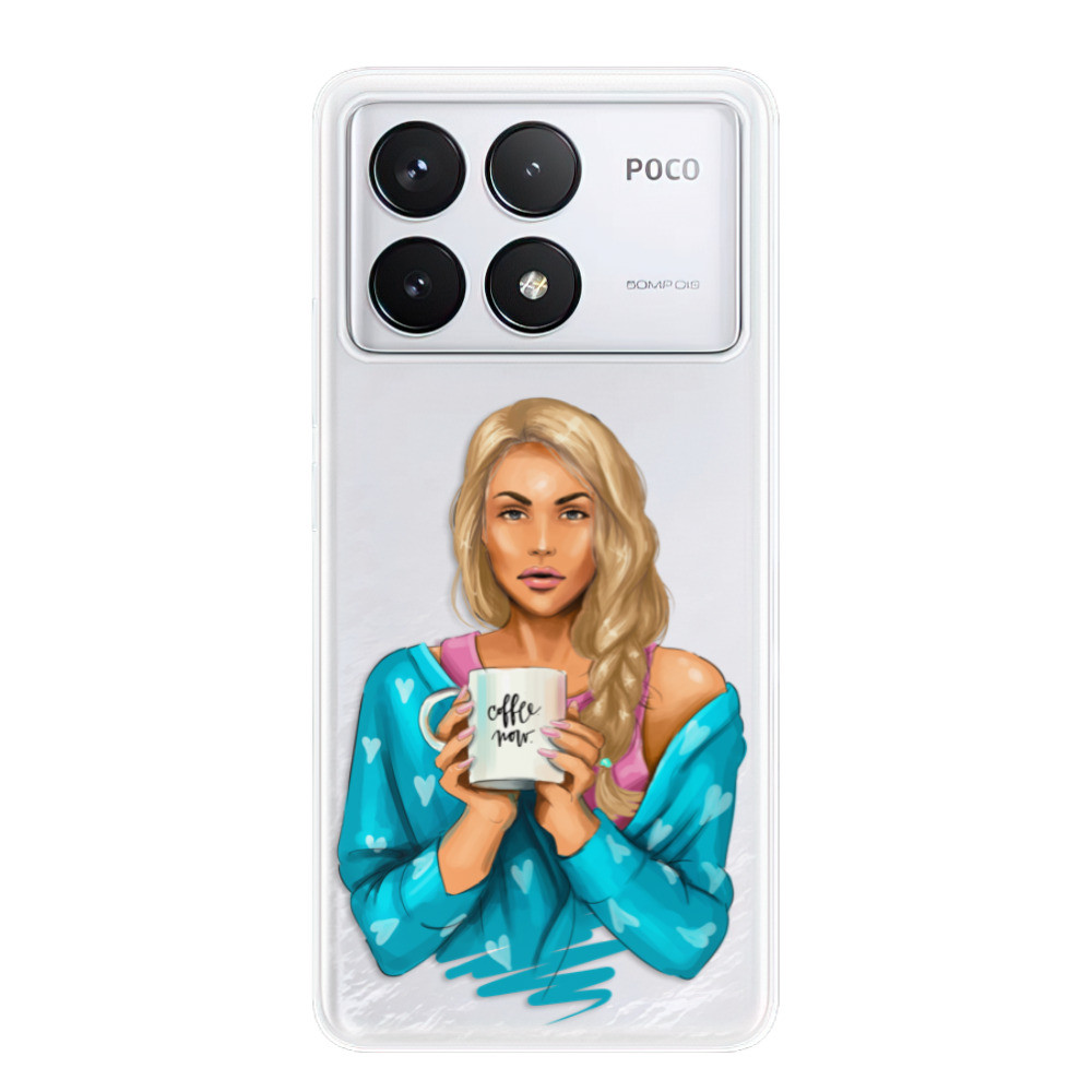 Odolné silikónové puzdro iSaprio - Coffe Now - Blond - Poco F6 Pro