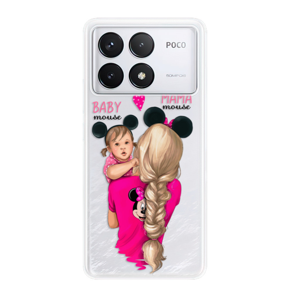 Odolné silikónové puzdro iSaprio - Mama Mouse Blond and Girl - Poco F6 Pro