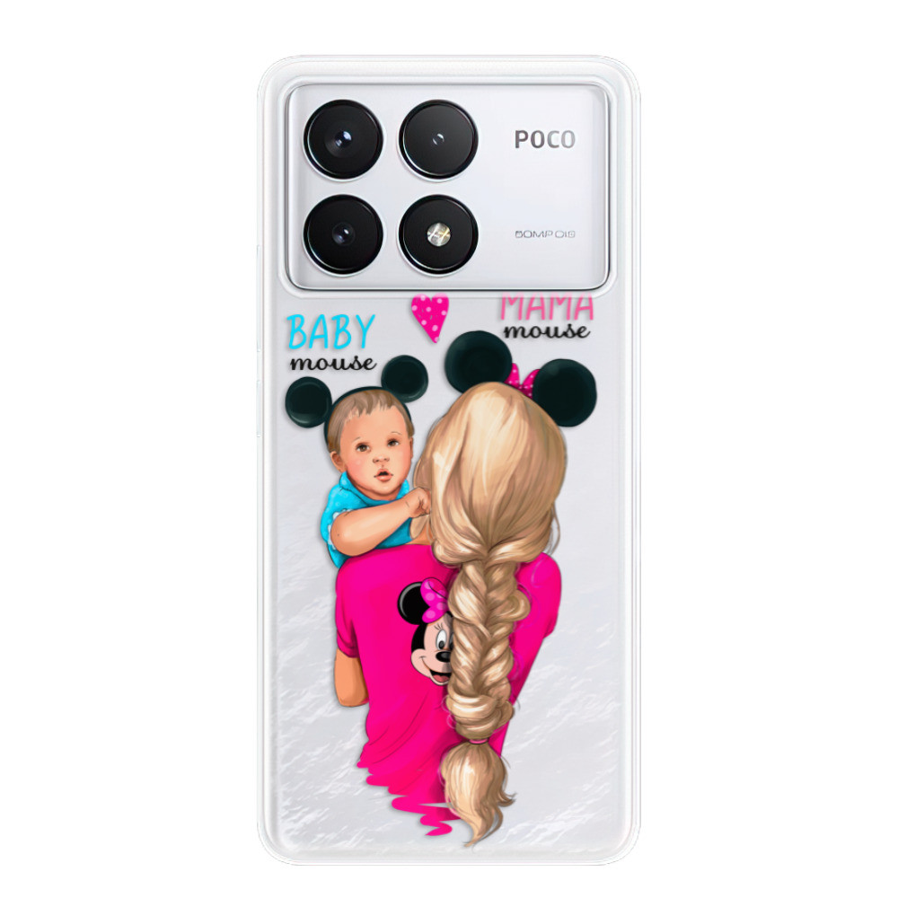 Odolné silikónové puzdro iSaprio - Mama Mouse Blonde and Boy - Poco F6 Pro