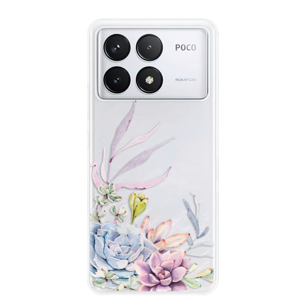 Odolné silikónové puzdro iSaprio - Succulent 01 - Poco F6 Pro